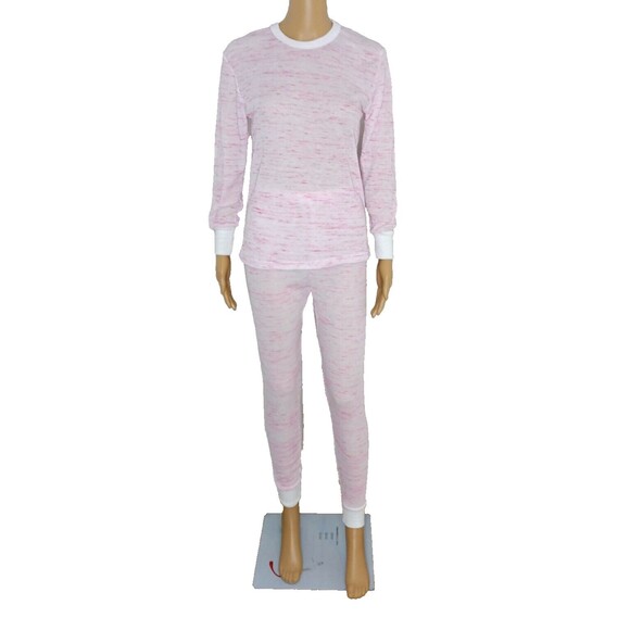Artic Trail Women's MEDIUM Pink Thermal Top & Bottom Lightweight Comfort PJ's - Picture 1 of 7